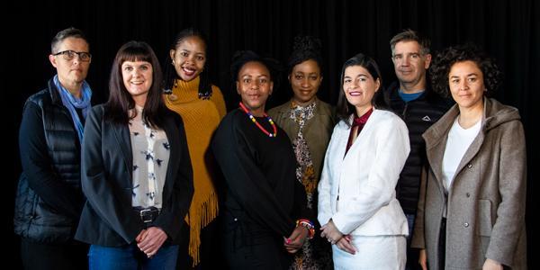 Wits Communications L_R Erna van Wyk, Deborah Minors, Refilwe Mabula, Buhle Zuma, Boniswa Khumalo, Shirona Patel, Schalk Mouton, Lauren Mulligan